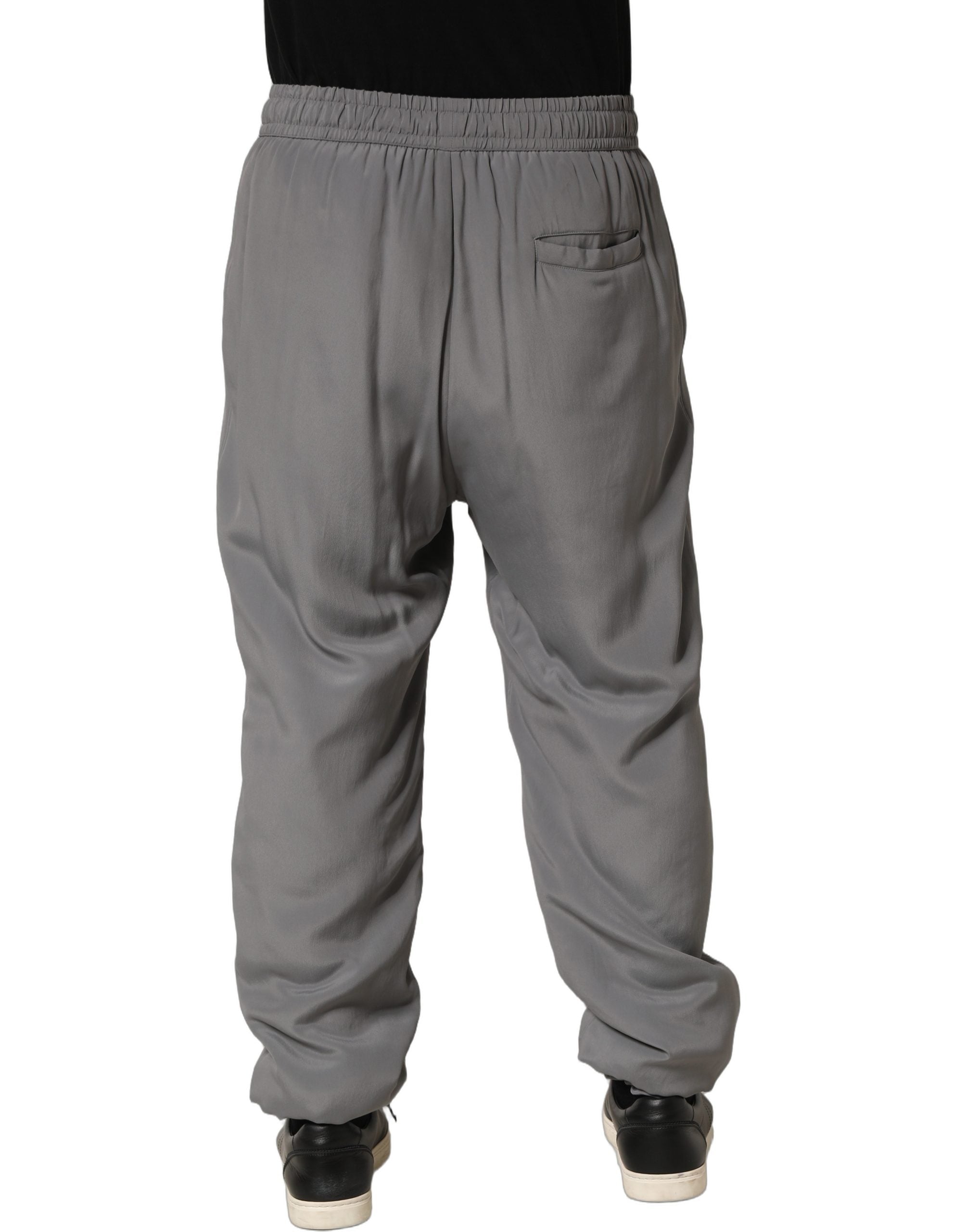 Dolce & Gabbana 100% Cotton joggers in gray — view 4