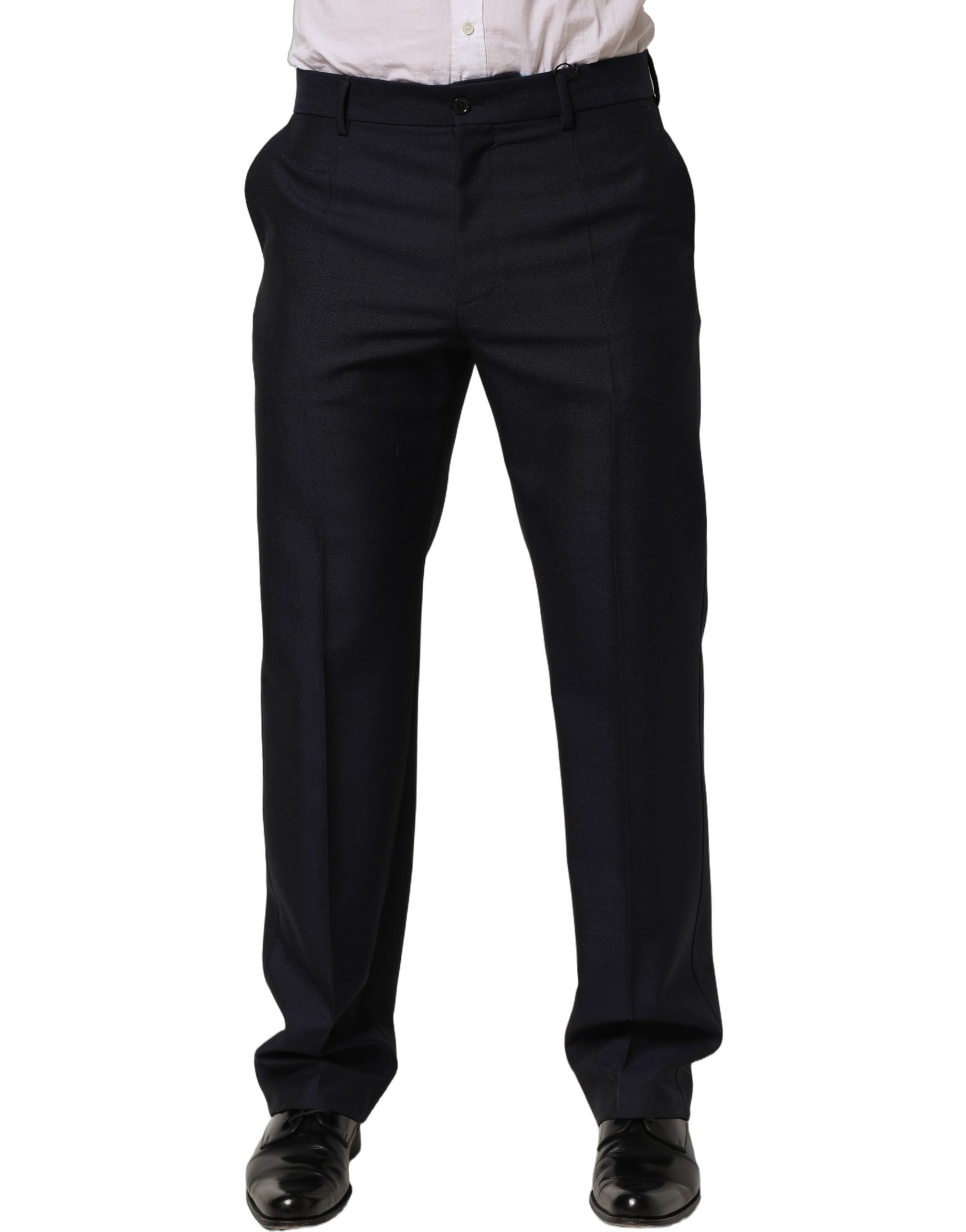 Dolce & Gabbana 70% Wool trousers in black — view 2