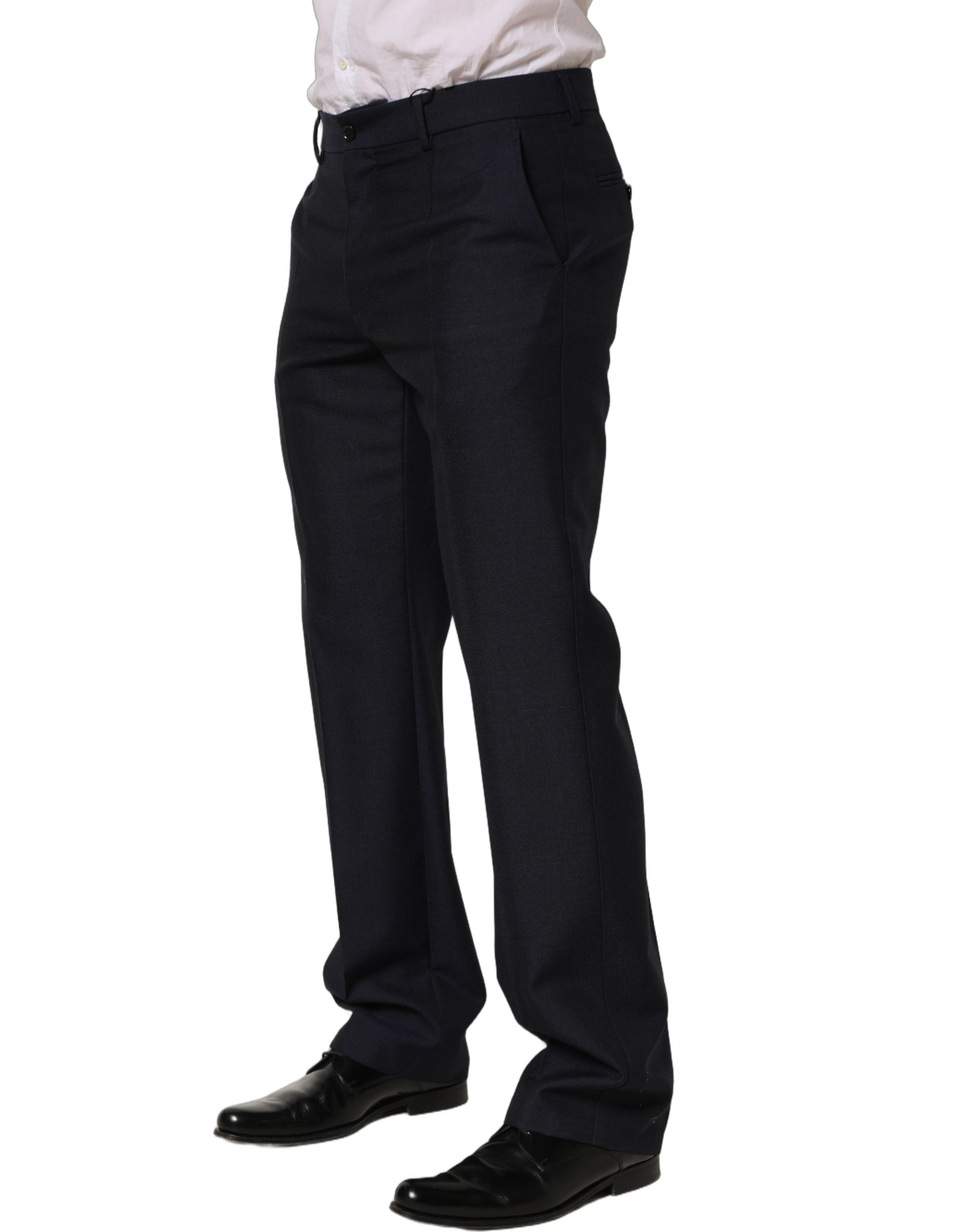 Dolce & Gabbana 70% Wool trousers in black — view 3