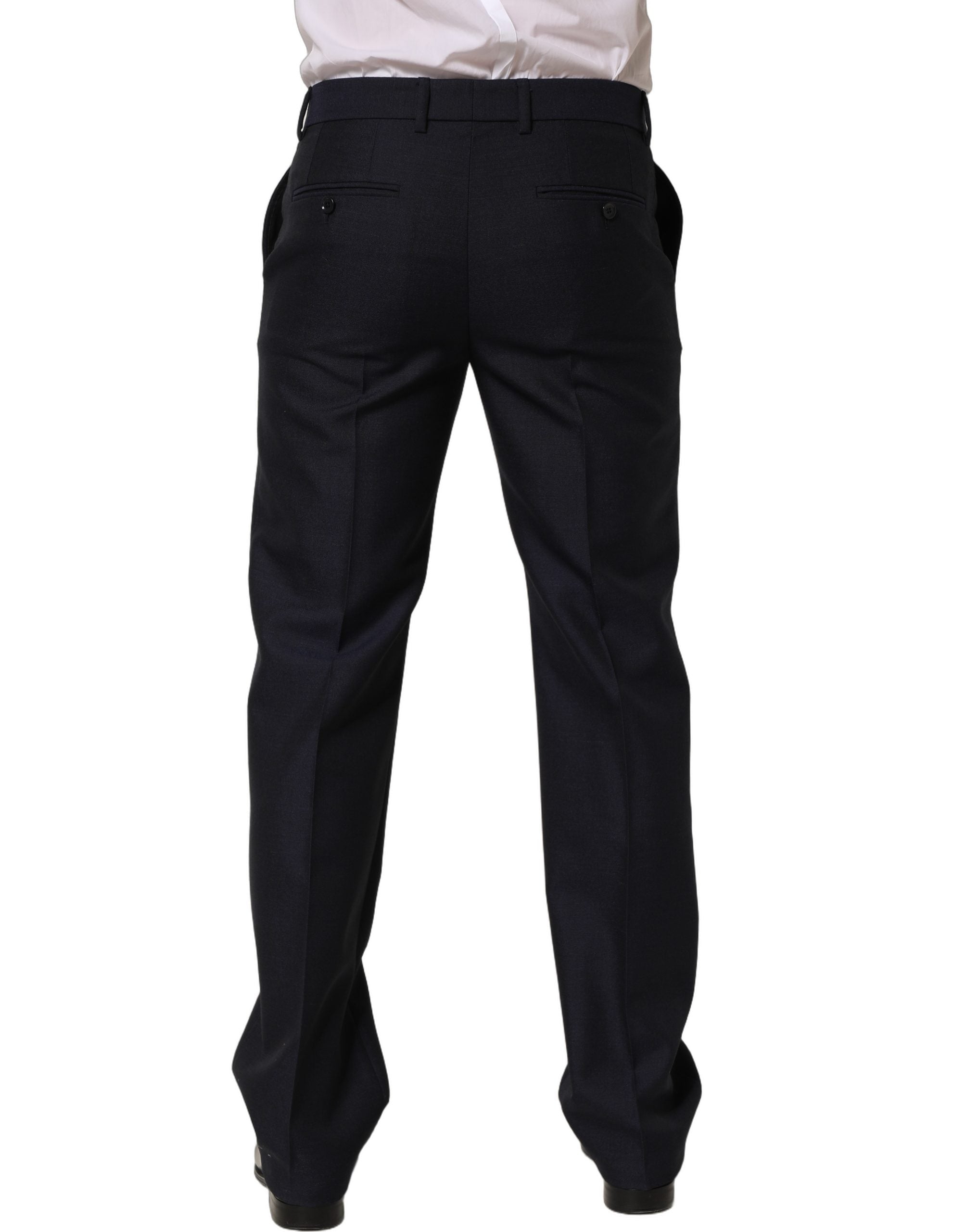 Dolce & Gabbana 70% Wool trousers in black — view 4