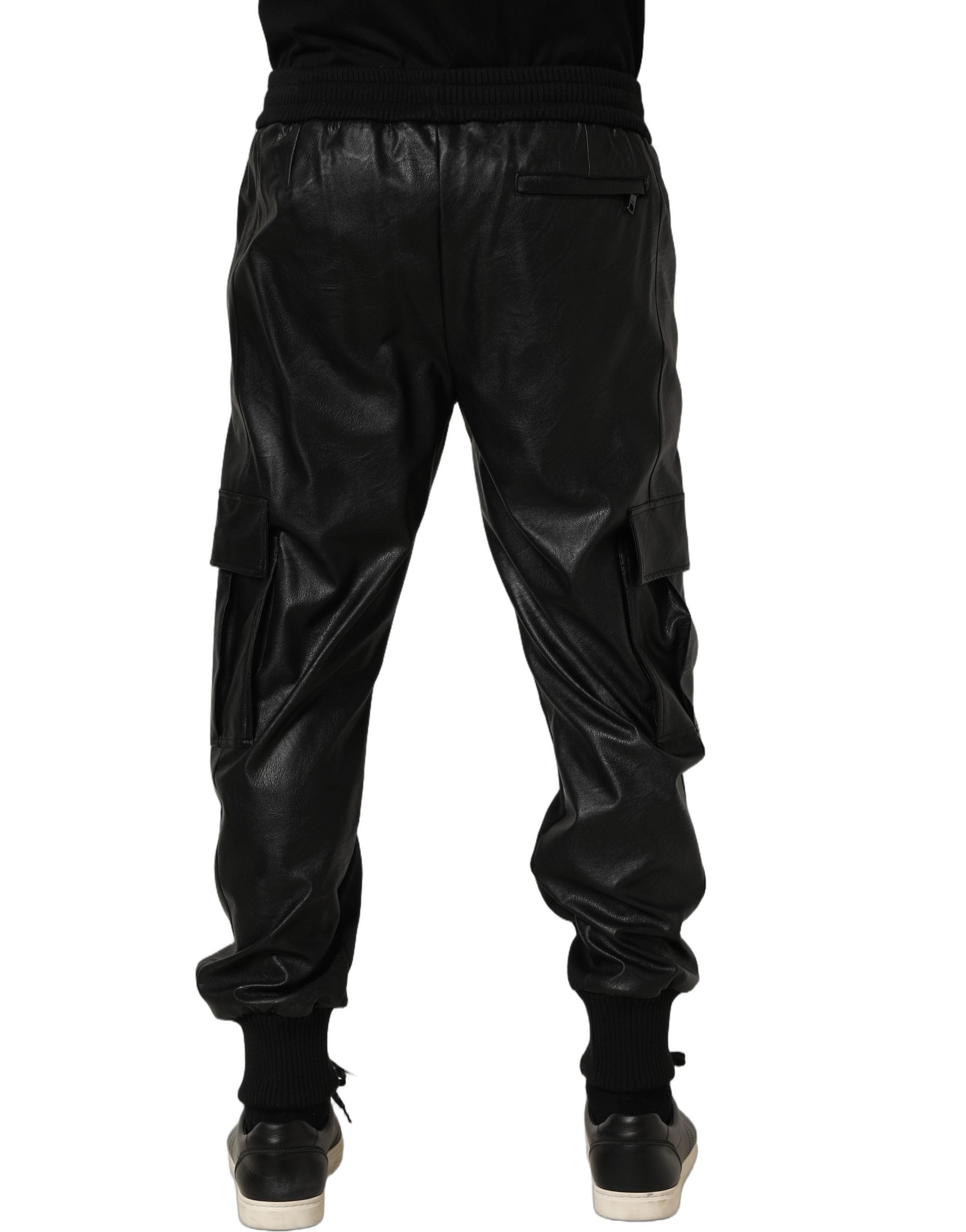 Dolce & Gabbana 56% Polyurethane joggers in black — view 5
