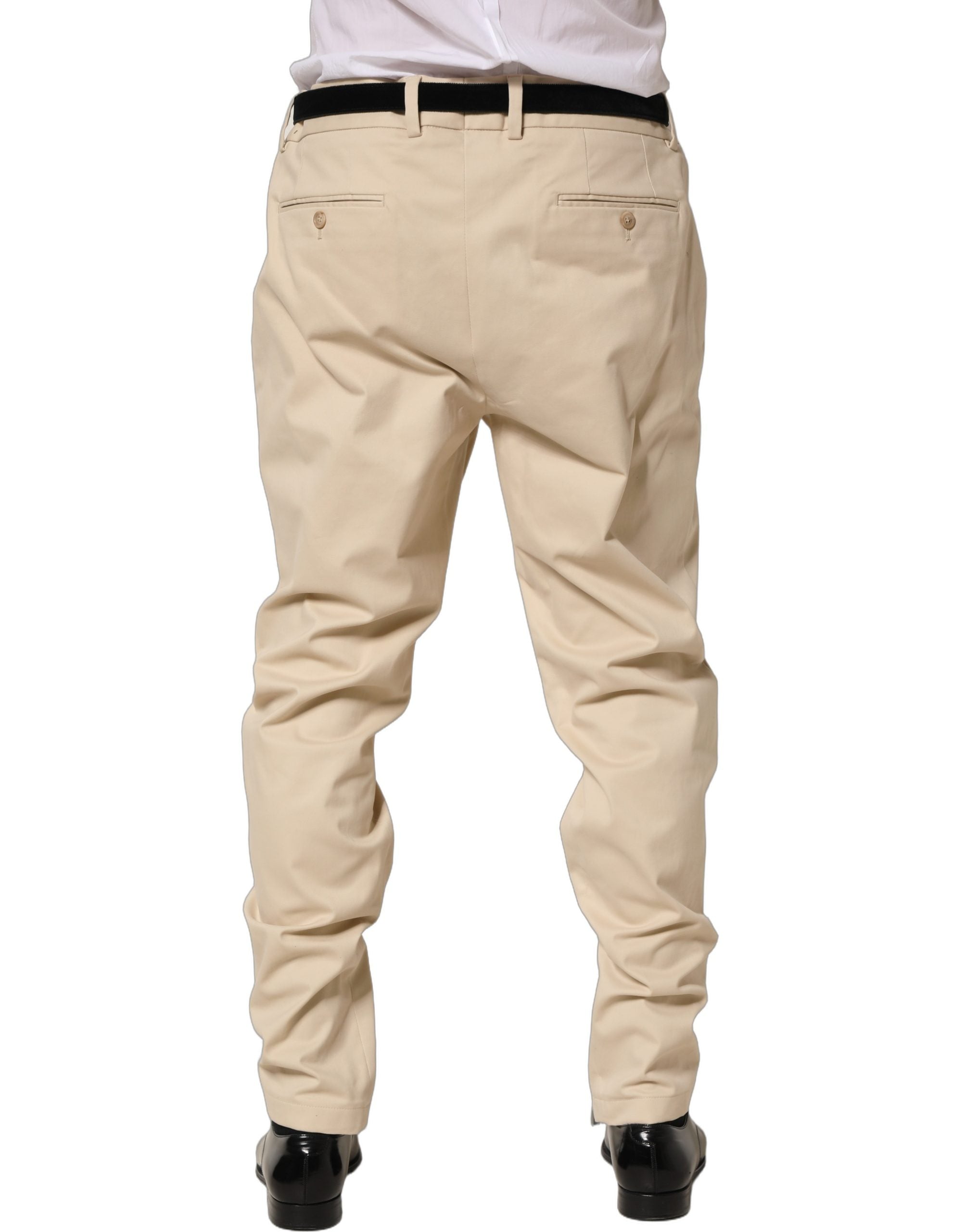 Dolce & Gabbana 98% Cotton chino in beige — view 5