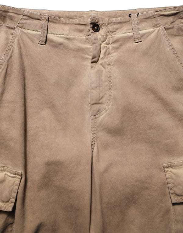 Dolce & Gabbana 96% Cotton cargo pants in beige