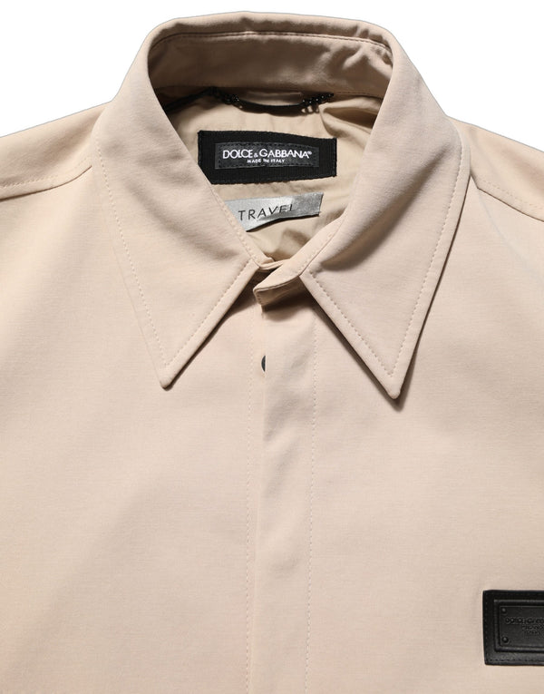 Dolce & Gabbana 50% Cotton overshirt in beige