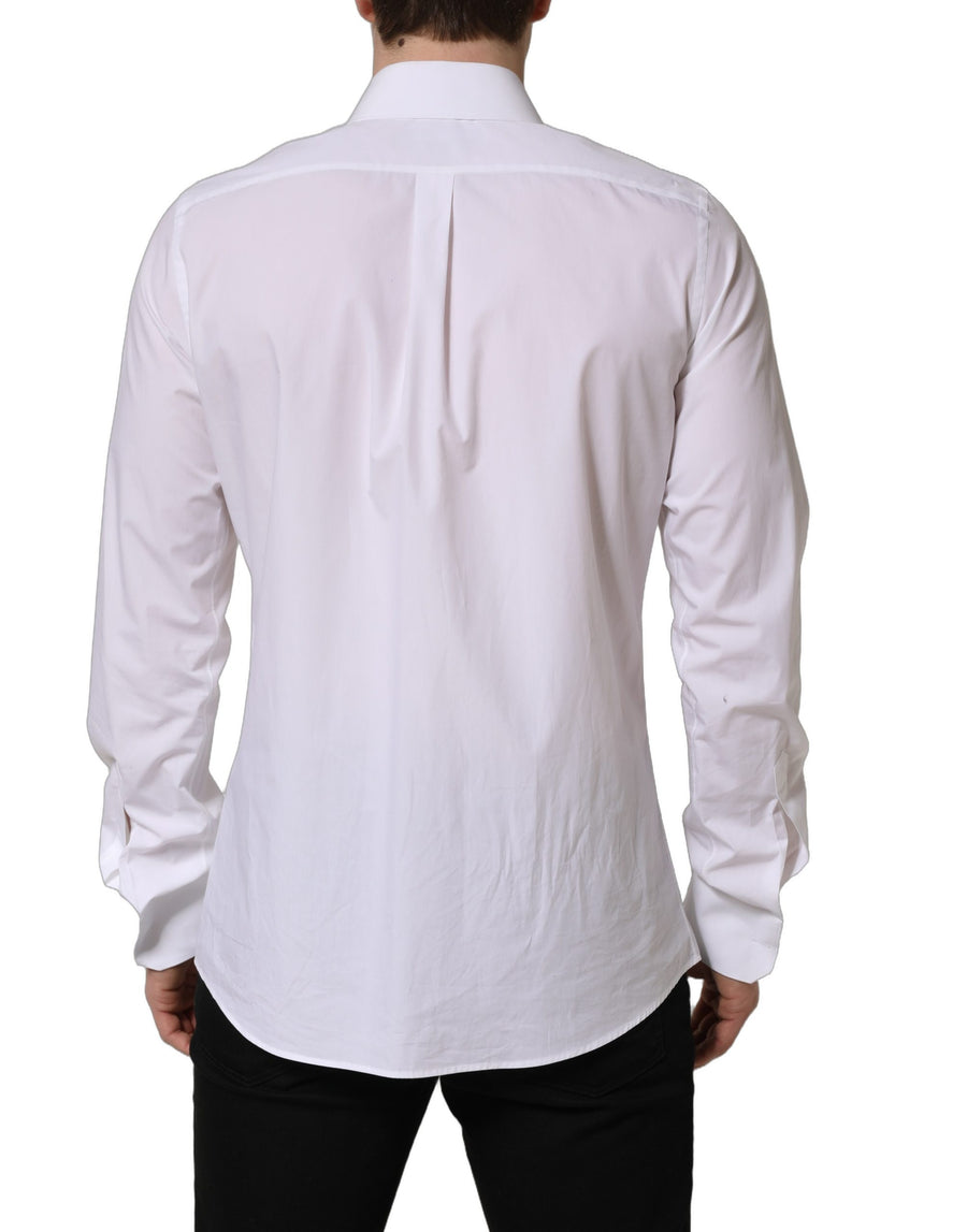 Dolce & Gabbana 85% Cotton 15% Silk shirt in white
