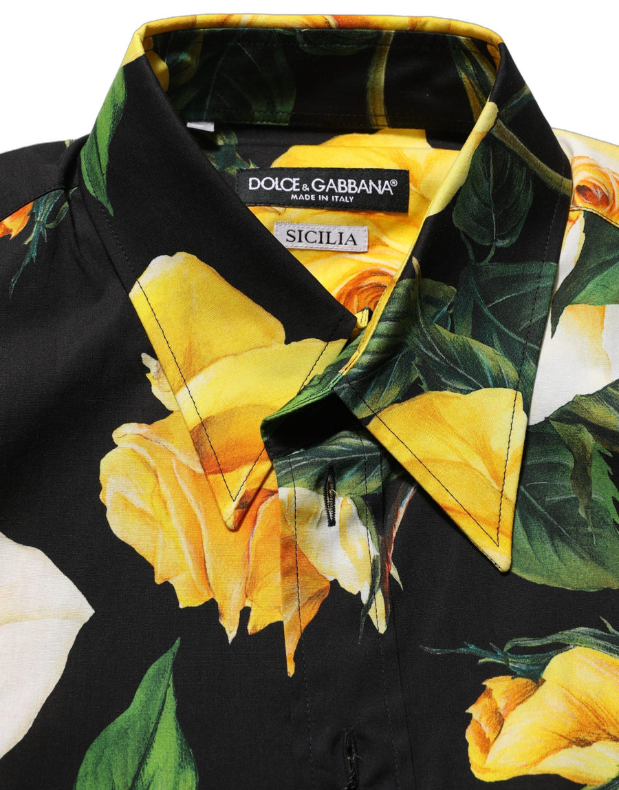 Dolce & Gabbana 97% Cotton shirt in black
