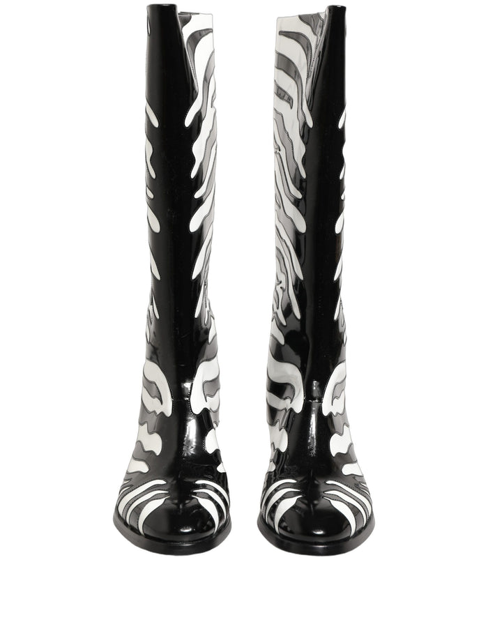 Dolce & Gabbana 100% Calf Leather boots in black — view 2