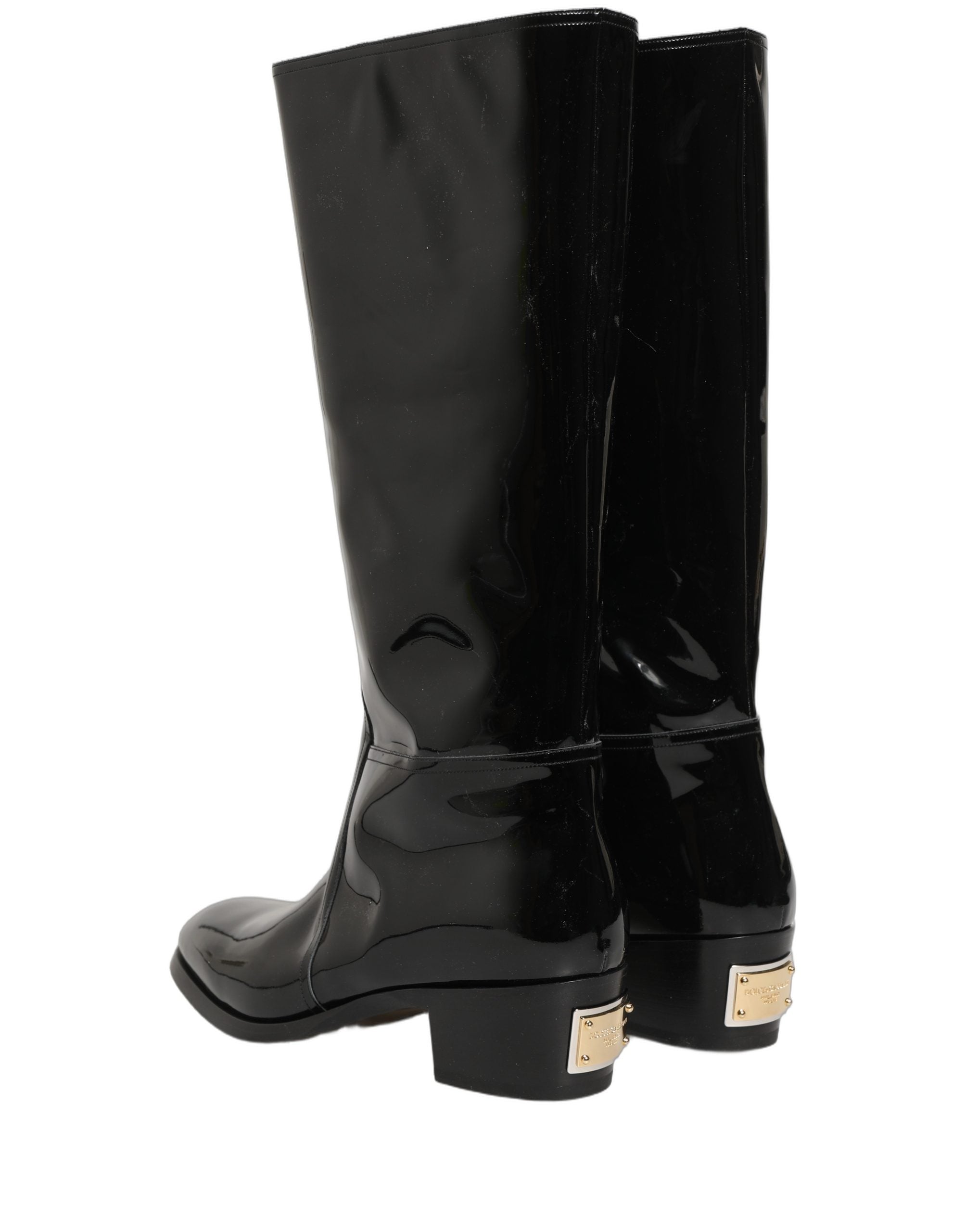 Dolce & Gabbana Leather boot in black — view 4