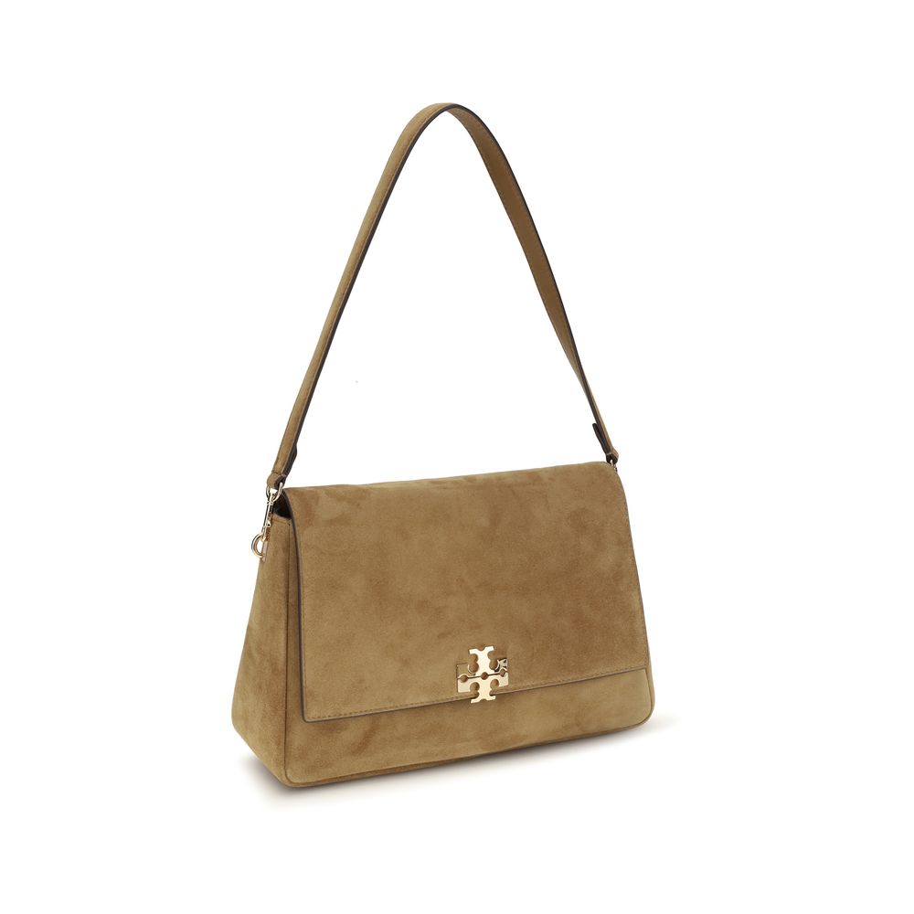 Tory Burch 100% Calf Leather Bos Taurus shoulder bag in beige — view 2