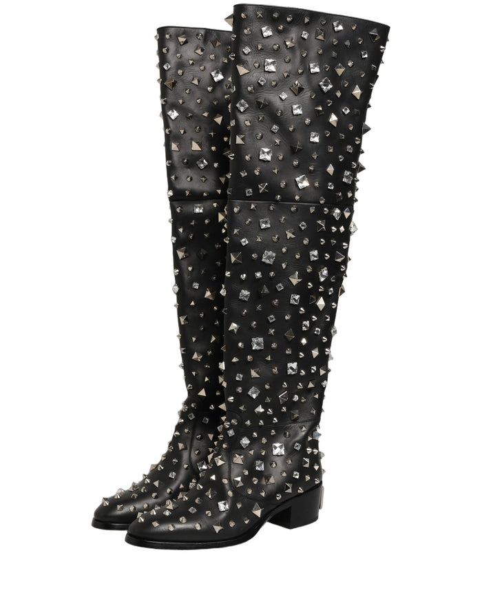 Dolce & Gabbana Leather boot in black — view 2