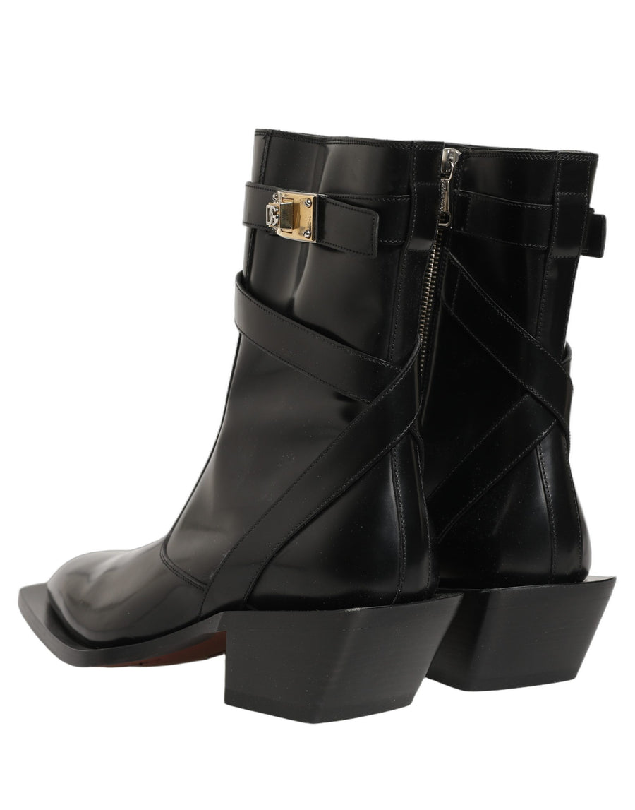 Dolce & Gabbana Leather boot in black