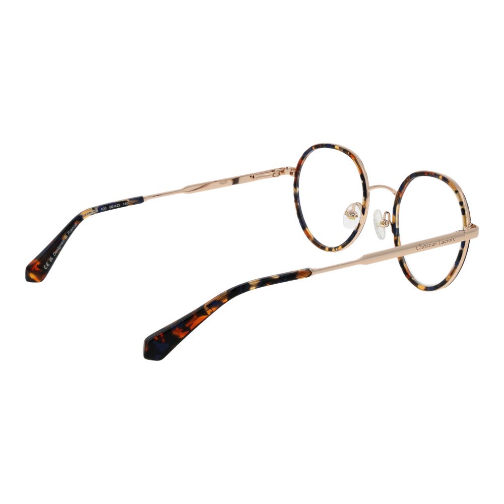 Gold Metal & Plastic Glasses (frames) Accessory