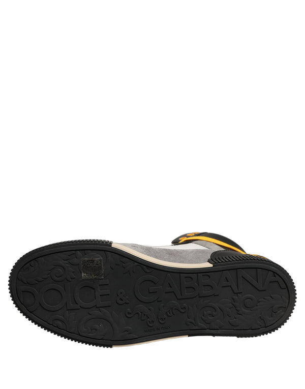 Dolce & Gabbana 100% Calf Leather; Lining: 10% Goat high-top sneaker in multicolor