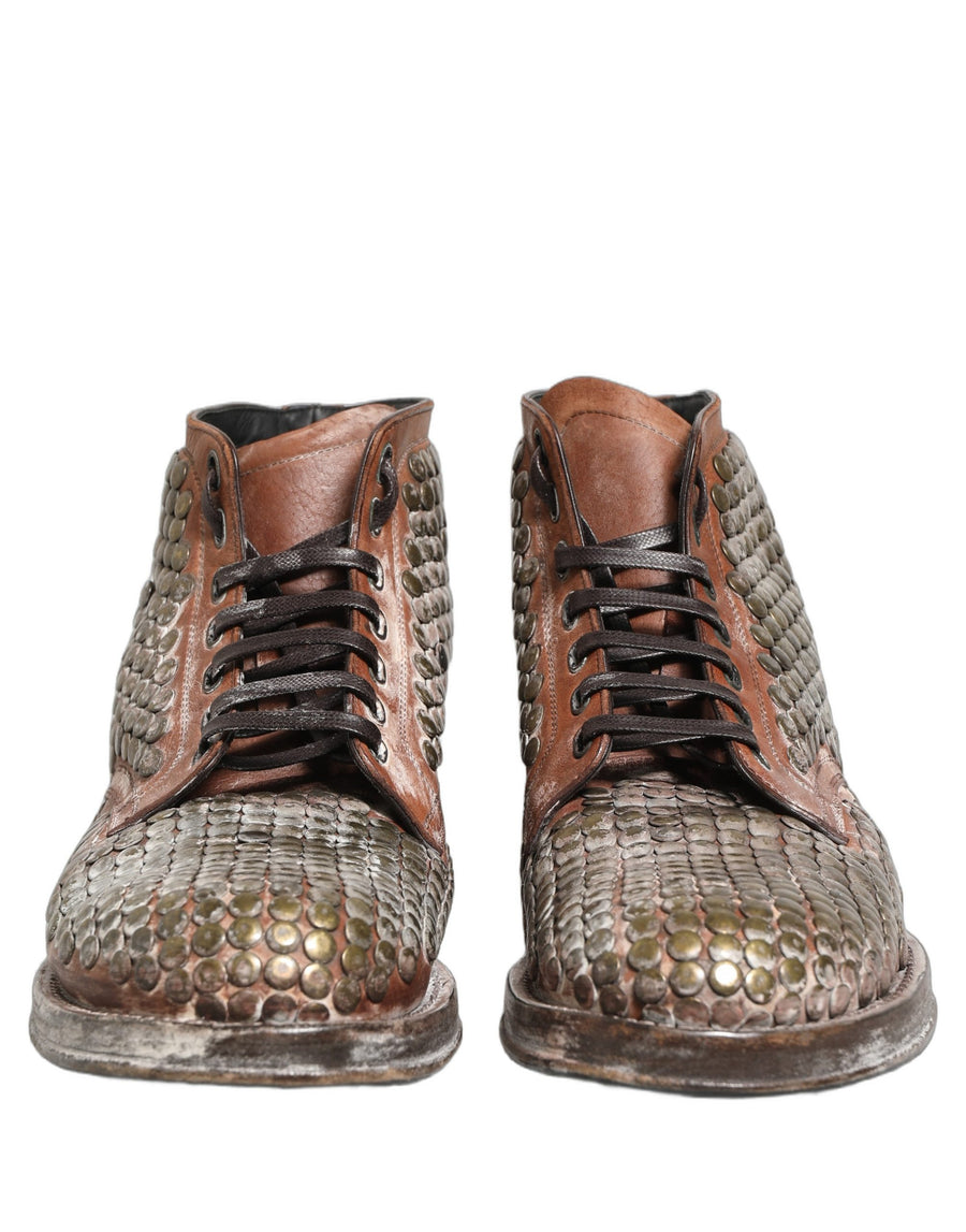 Dolce & Gabbana Leather ankle boot in brown