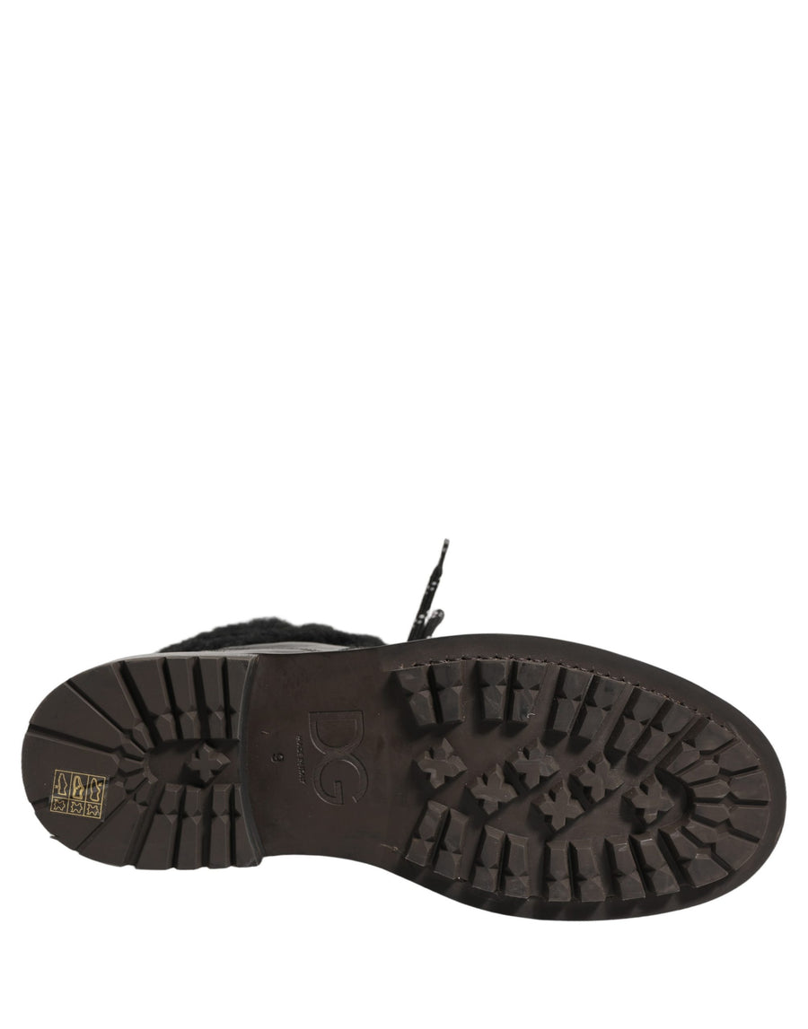 Dolce & Gabbana 100% Horse Leather; Lining: 2% Silk boot in black