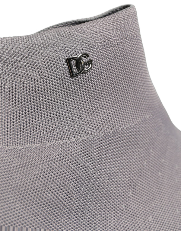 Dolce & Gabbana Mesh fabric boot in gray