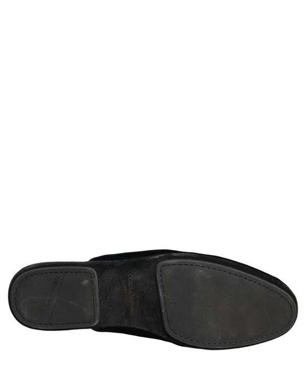 Dolce & Gabbana 100% Capra (Suede) slipper in black