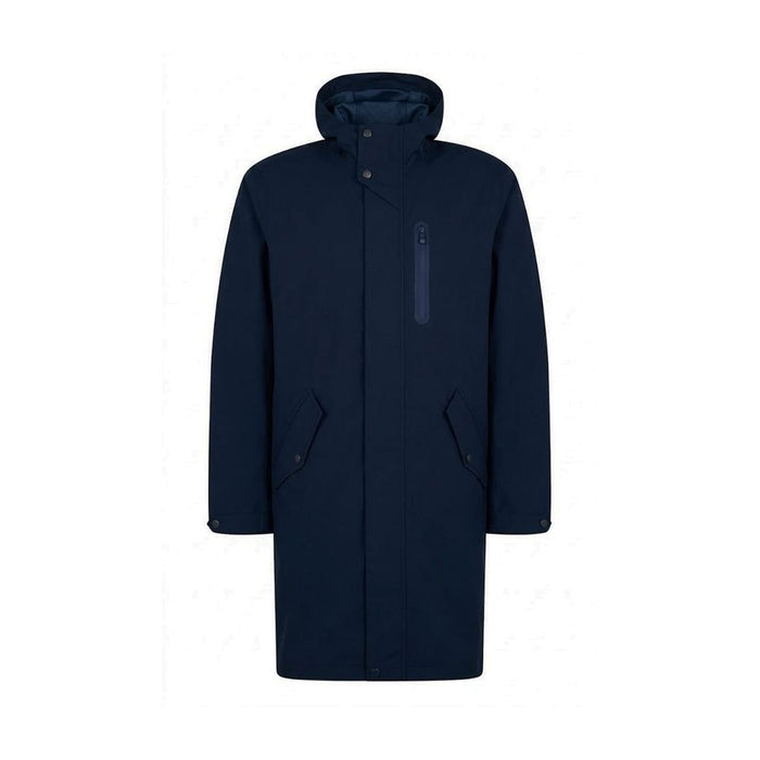 Herno 100% Polyester coat in navy