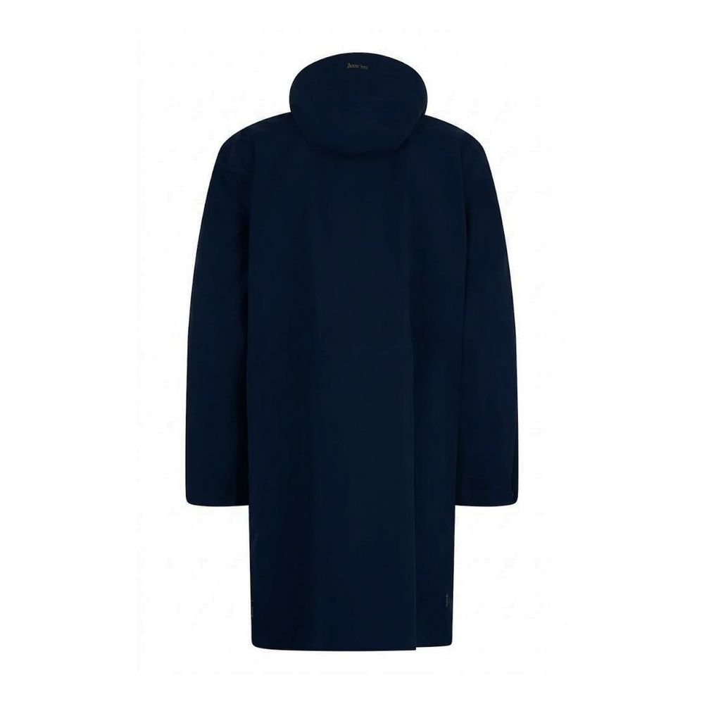 Herno 100% Polyester coat in navy — view 2