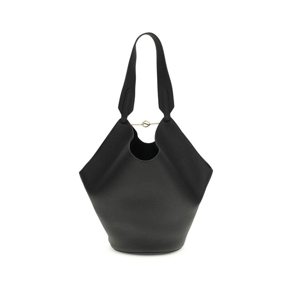Khaite 100% Calf Suede shoulder bag in black