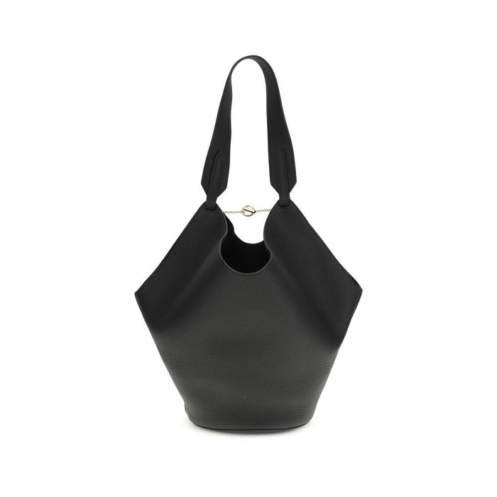 Khaite 100% Calf Suede shoulder bag in black