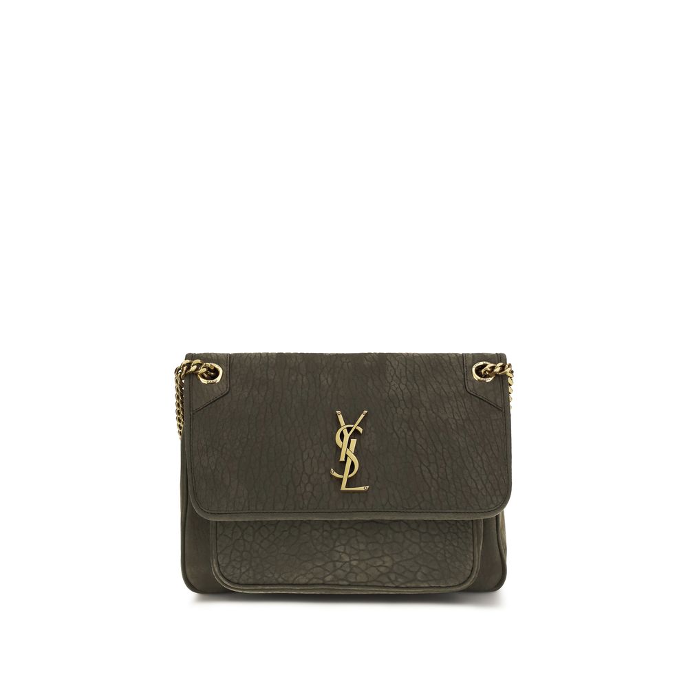 Saint Laurent 100% Lamb Ovis Aries shoulder bag in gray