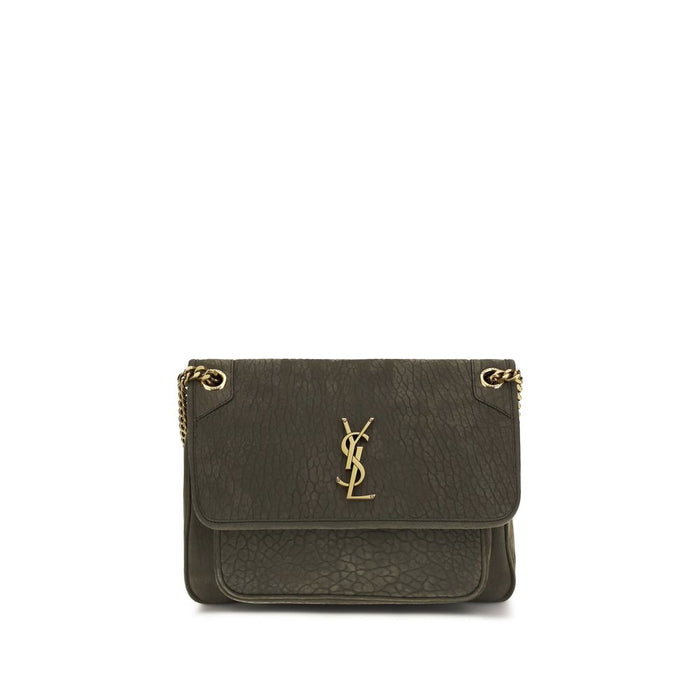 Saint Laurent 100% Lamb Ovis Aries shoulder bag in gray