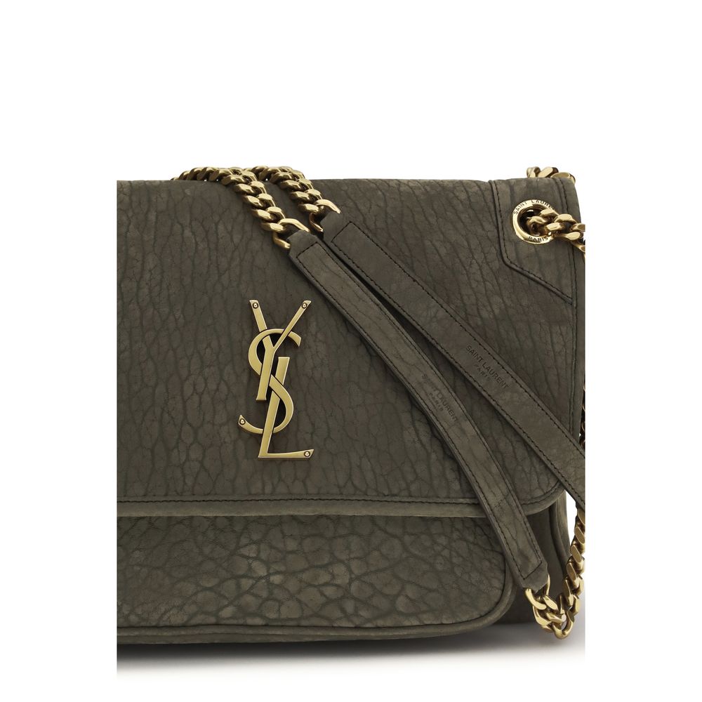 Saint Laurent 100% Lamb Ovis Aries shoulder bag in gray — view 4