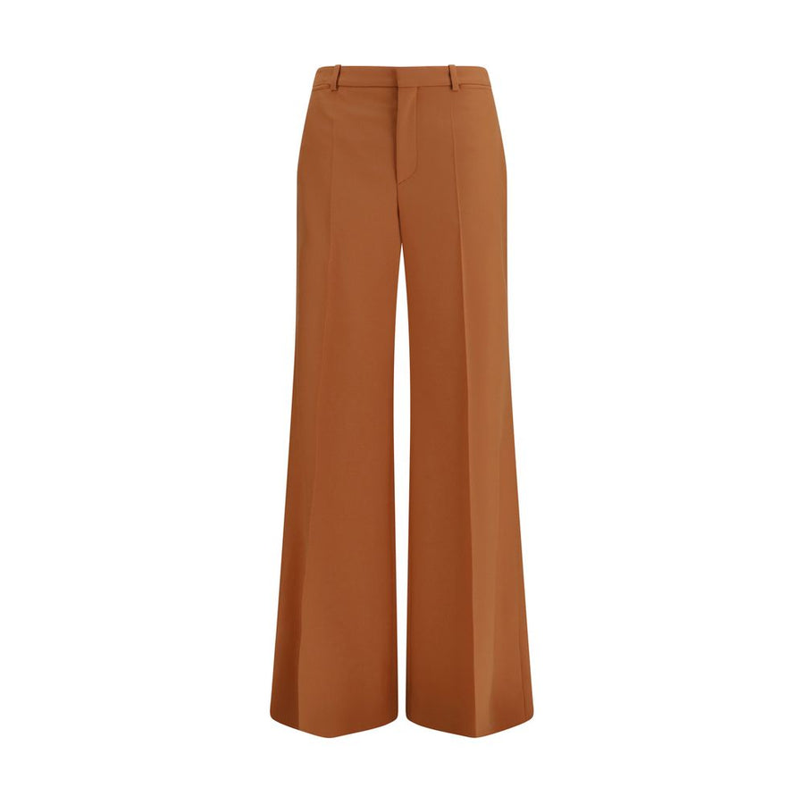 Chloé 100% Cotton trousers in orange