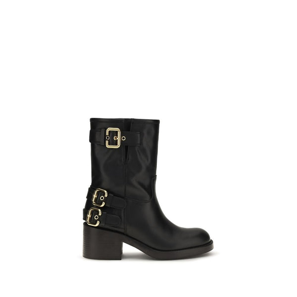Chloé 100% Calf Leather Bos Taurus ankle boot in black