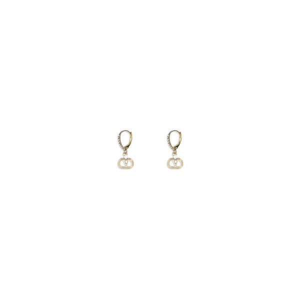 Valentino Garavani Metal with Swarovski crystals earrings in gold
