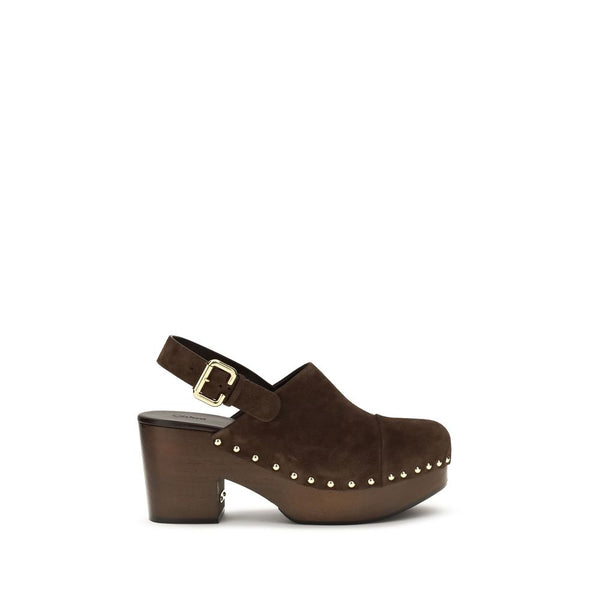 Chloé 100% Calf Leather Bos Taurus clog heel in brown