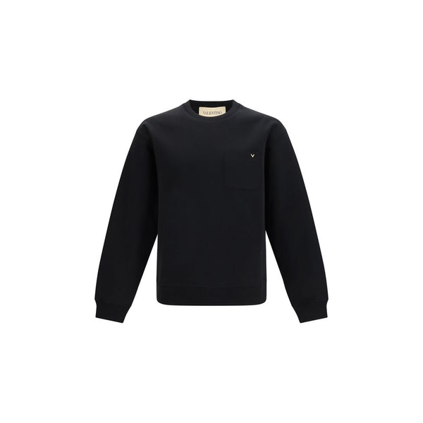 Valentino 72% Cotton sweatshirt in black