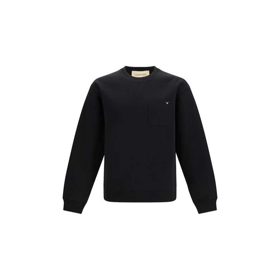 Valentino 72% Cotton sweatshirt in black