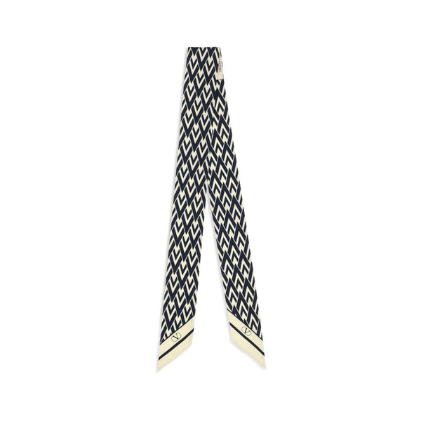 Valentino Garavani 100% Silk scarf in navy