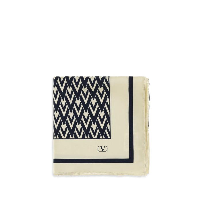 Valentino Garavani 100% Silk scarf in beige
