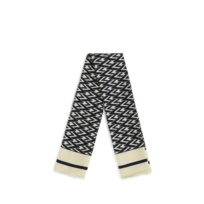 Valentino Garavani 100% Silk scarf in beige — view 2