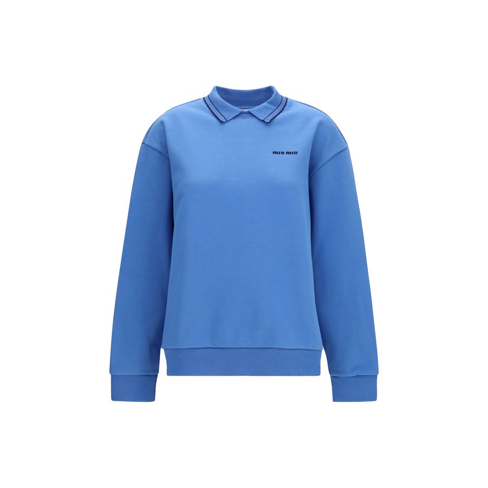 Miu Miu 100% Cotton sweatshirt in blue