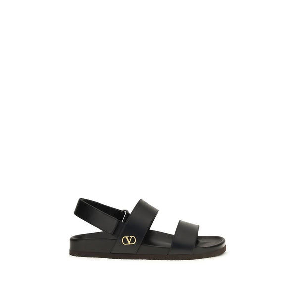 Valentino Garavani 100% Calf Leather Bos Taurus sandals in black