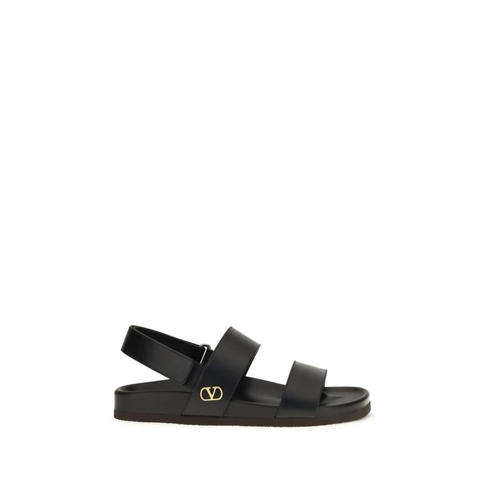 Valentino Garavani 100% Calf Leather Bos Taurus sandals in black