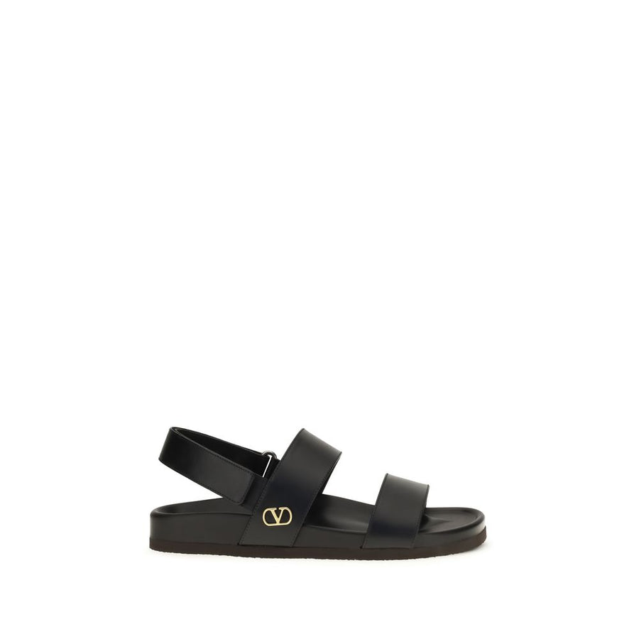Valentino Garavani 100% Calf Leather Bos Taurus sandals in black