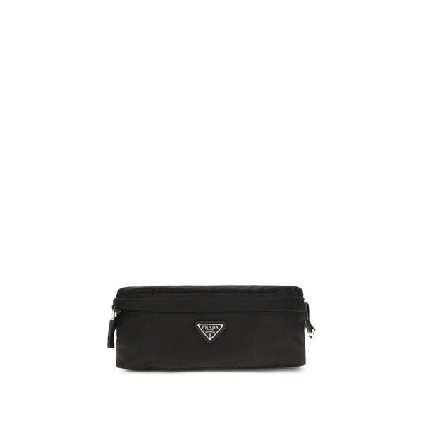 Prada 100% Recycled Polyamide belt bag in black