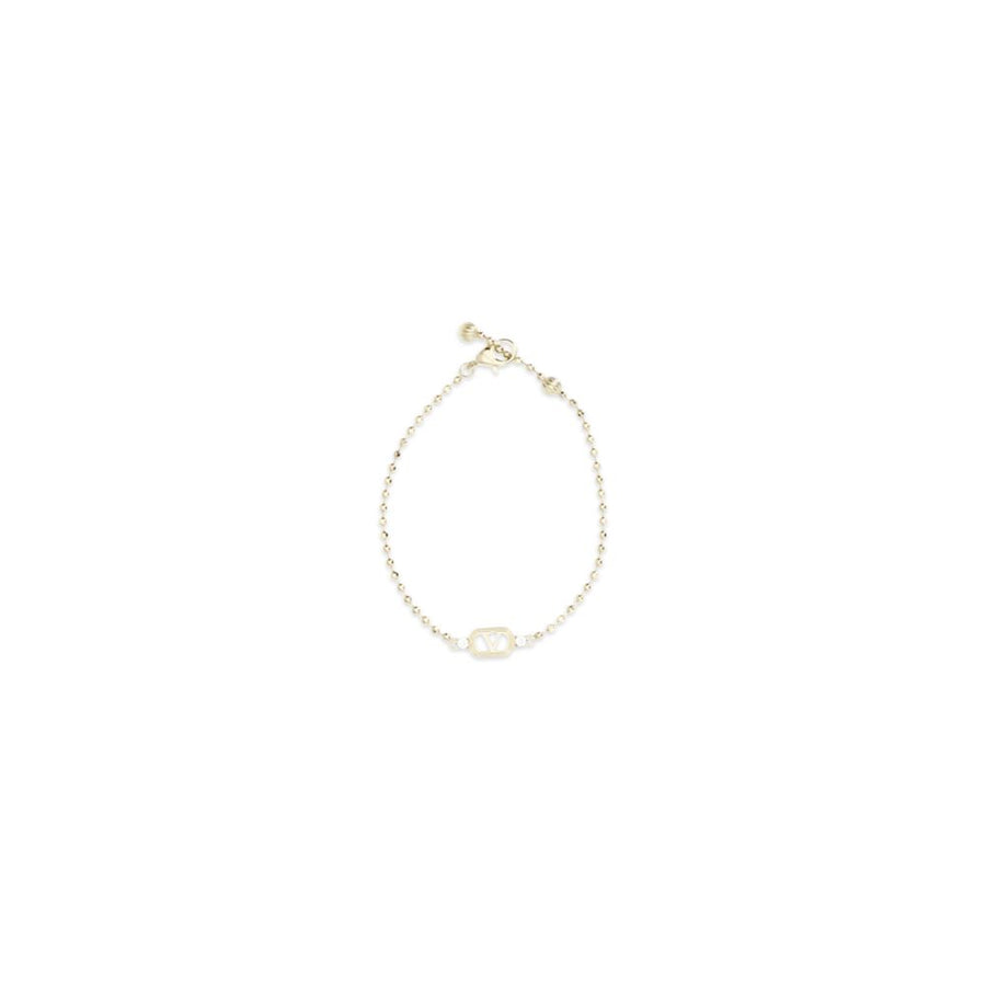 Valentino Garavani Metal with Swarovski crystals bracelet in gold