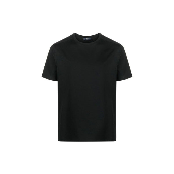 Herno 92% Cotton t-shirt in black