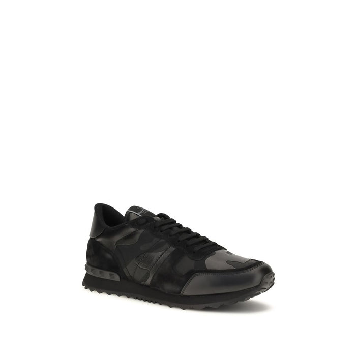 Valentino Garavani 50% Calf Leather Bos Taurus sneaker in black — view 2