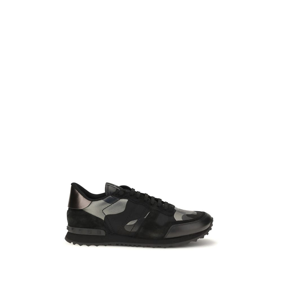 Valentino Garavani Upper 50% Polyamide 50% Calf Leather Bos Taurus; Sole 100% Rubber sneakers in black