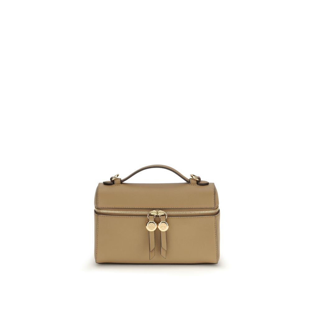 Beige Calf Leather Bos Taurus Handbag Bag