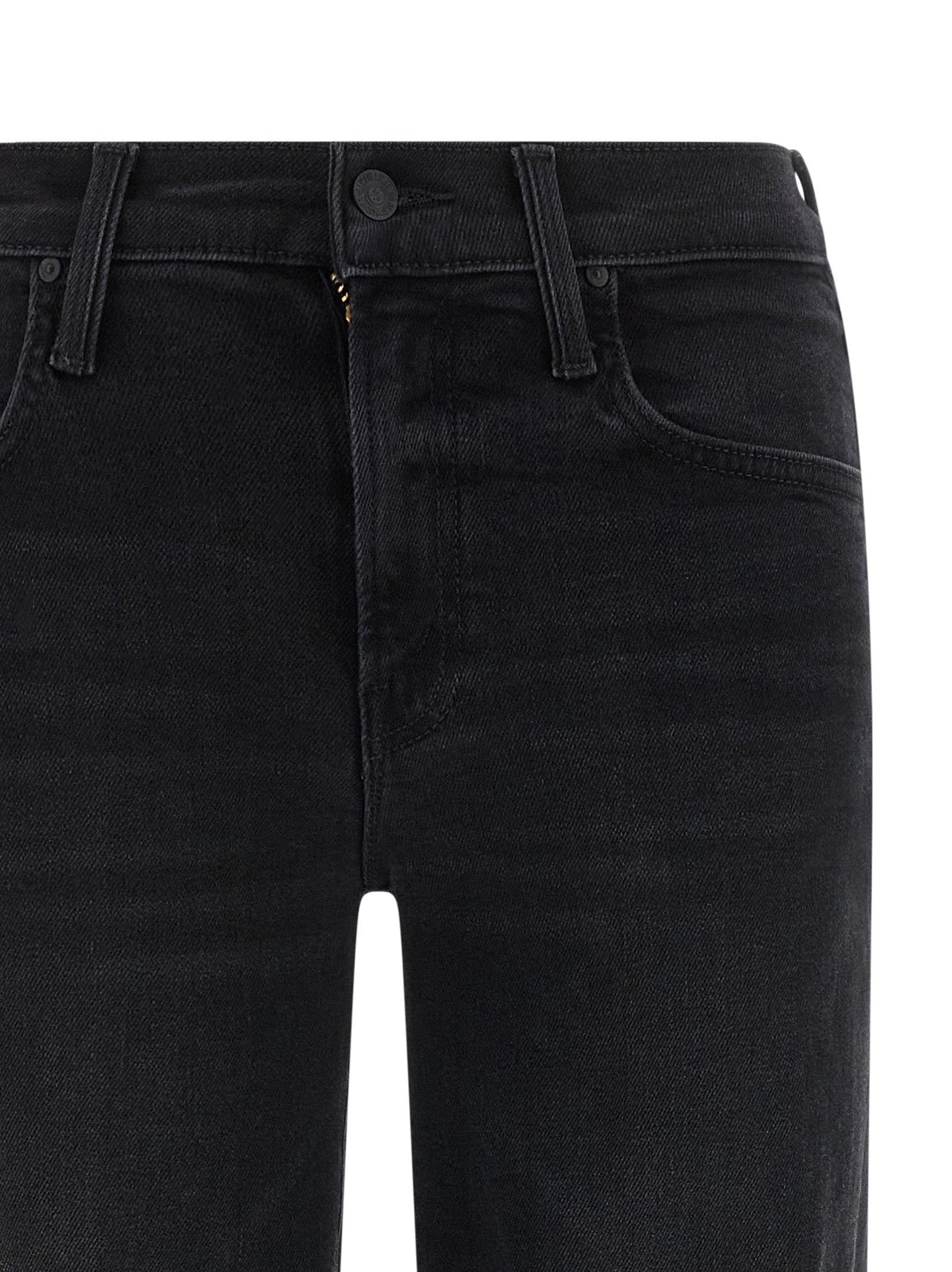 The Mid Rise Rambler Zip Flood jeans Black