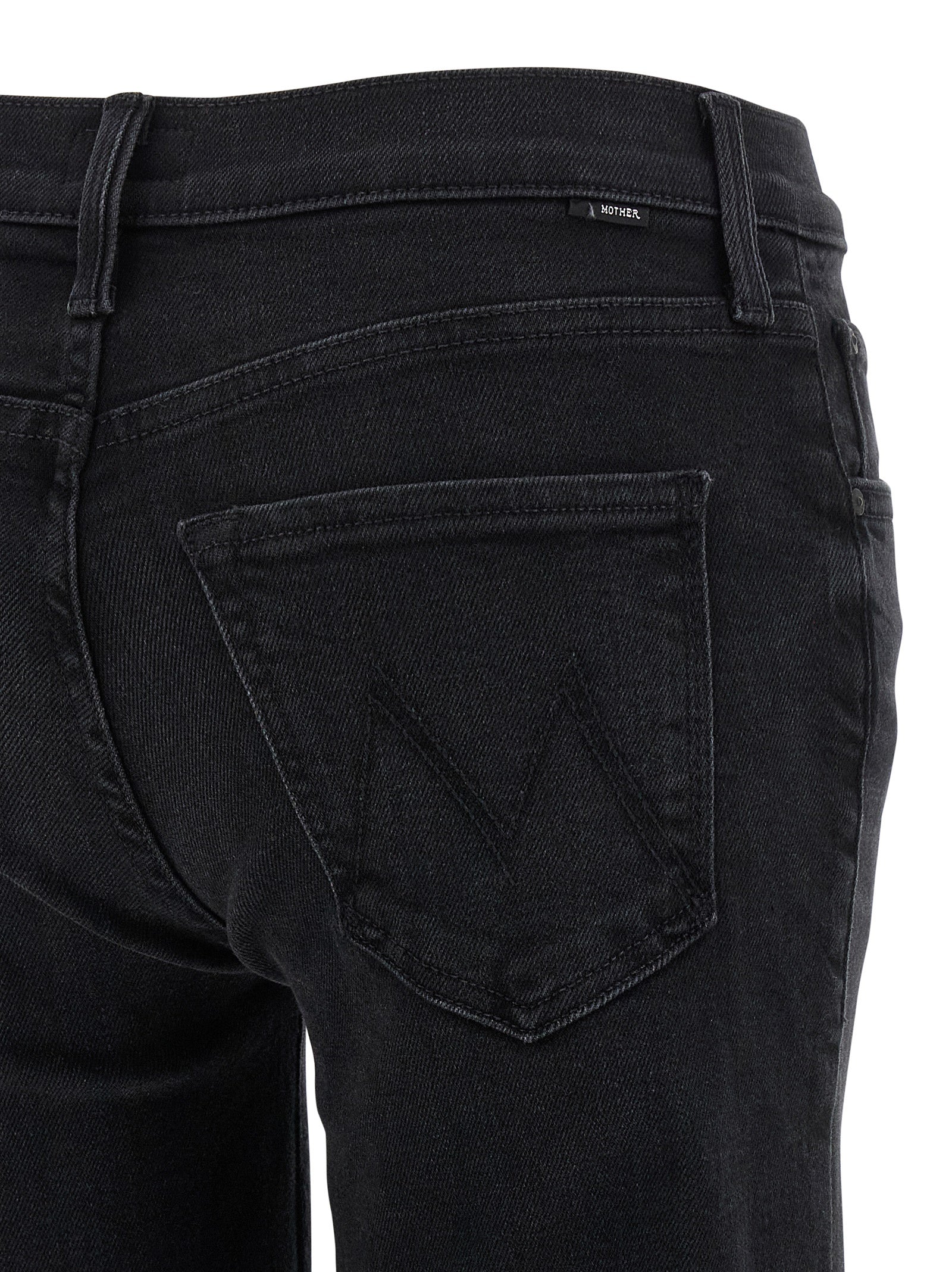 The Mid Rise Rambler Zip Flood jeans Black