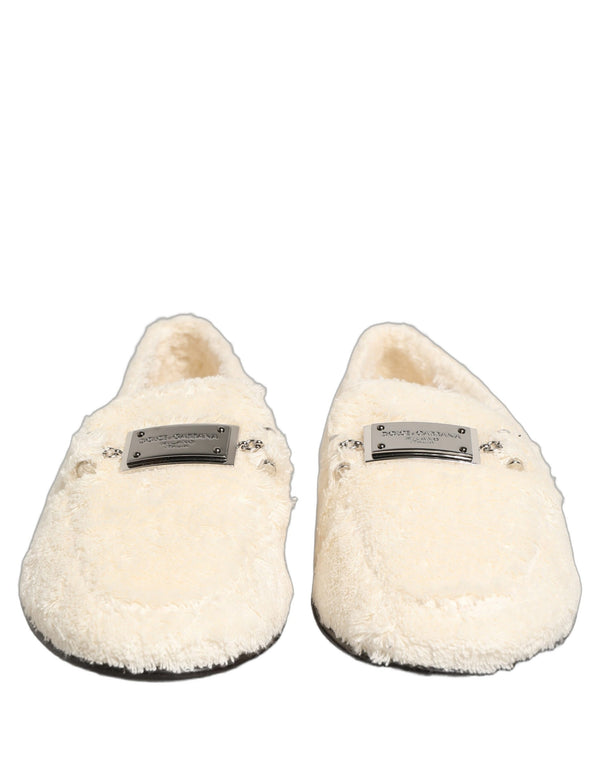 Dolce & Gabbana 100% Cotton loafer in white